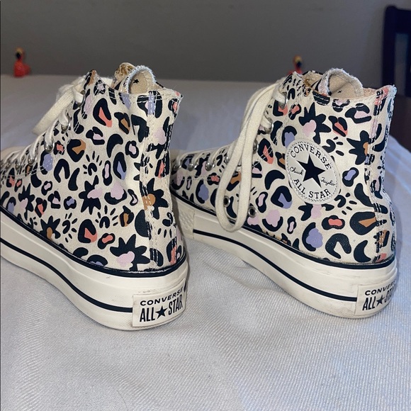 Converse MYSTIC LEOPARD Chuck Taylor LIFT PLATFORM High Top MAKE MAGIC SZ 7 - Picture 3 of 8